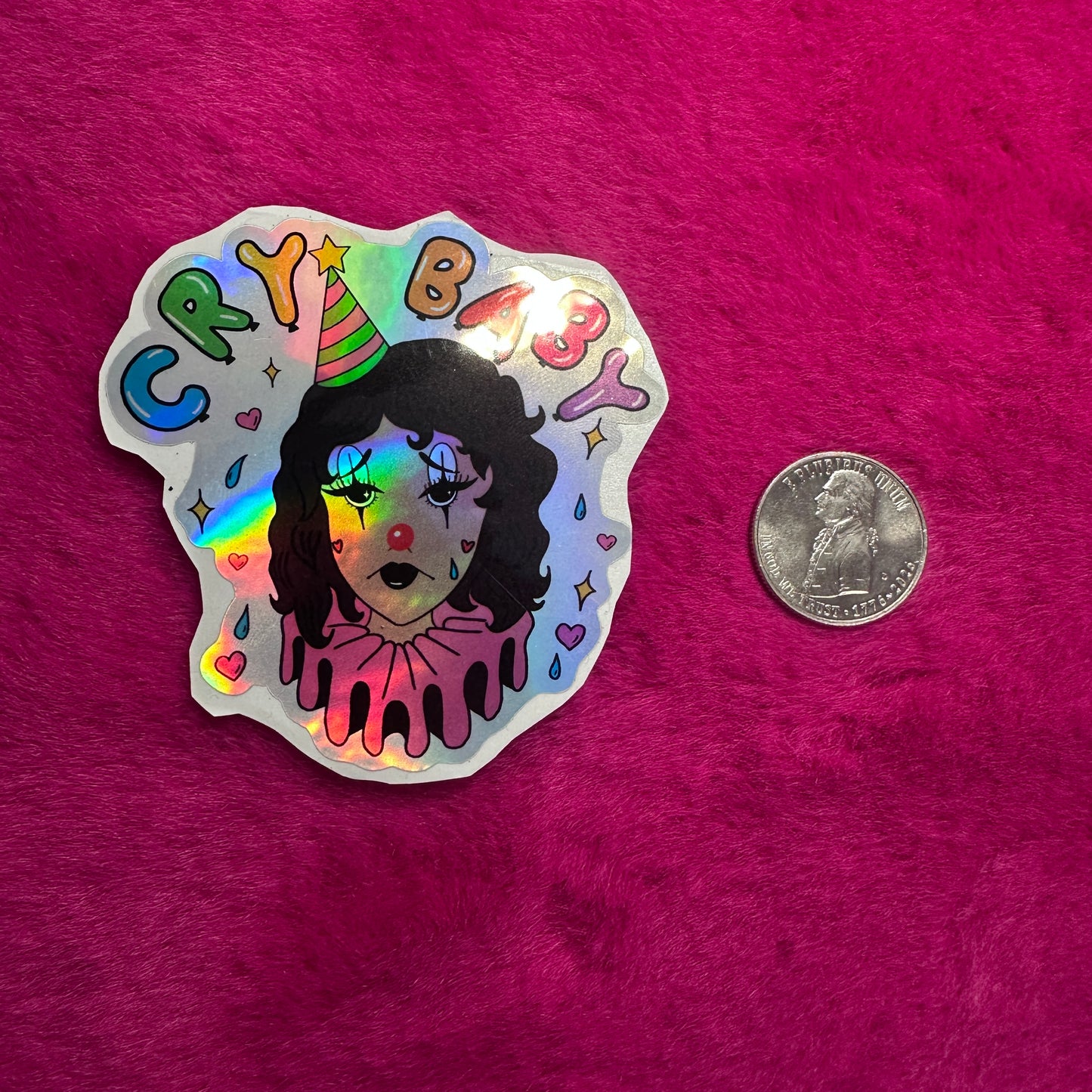 Cry Baby Clown Sticker