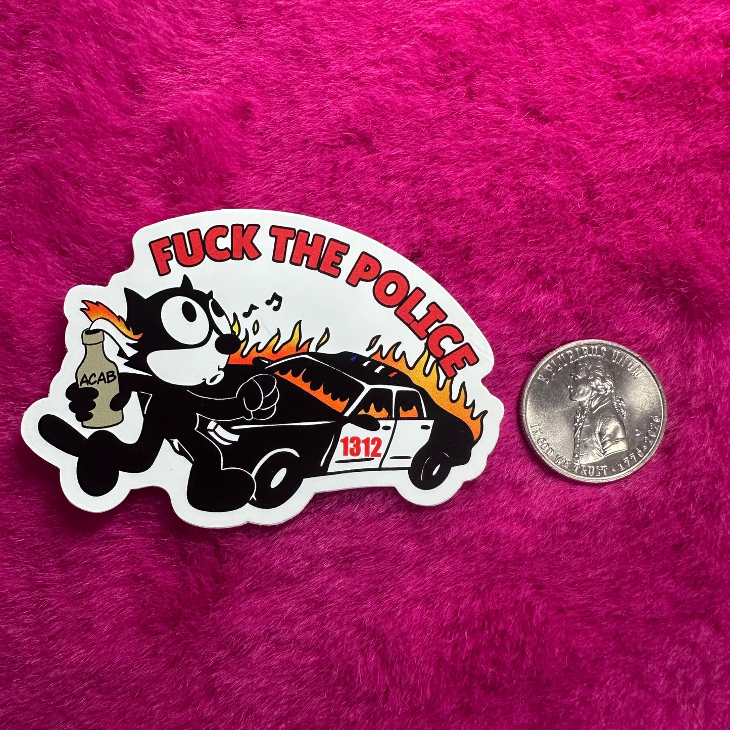 Burn it down Felix Sticker