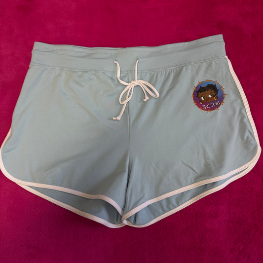 Blue ACAB Boop Shorts