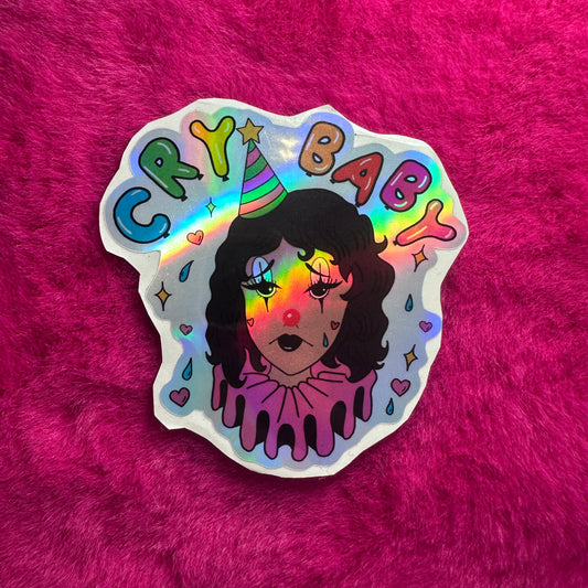 Cry Baby Clown Sticker