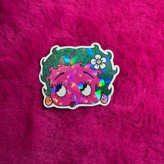 Glitter Berry Boop Sticker