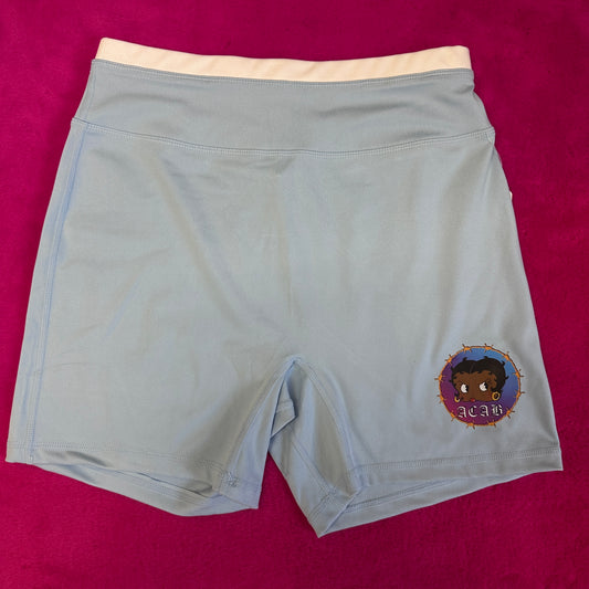 Blue ACAB Boop Shorts