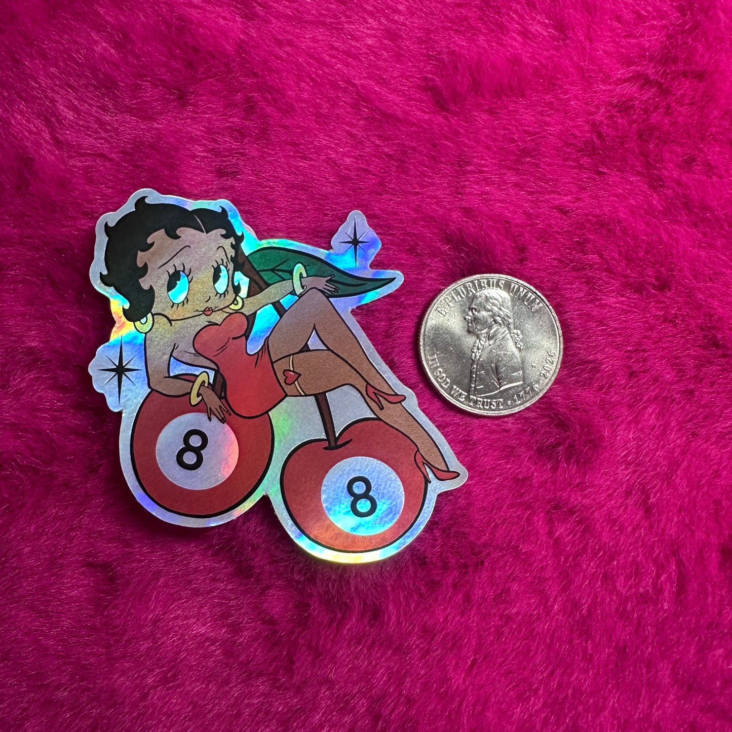 Eightball Betty Boop sticker