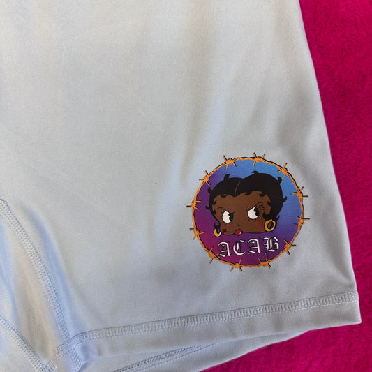 Blue ACAB Boop Shorts