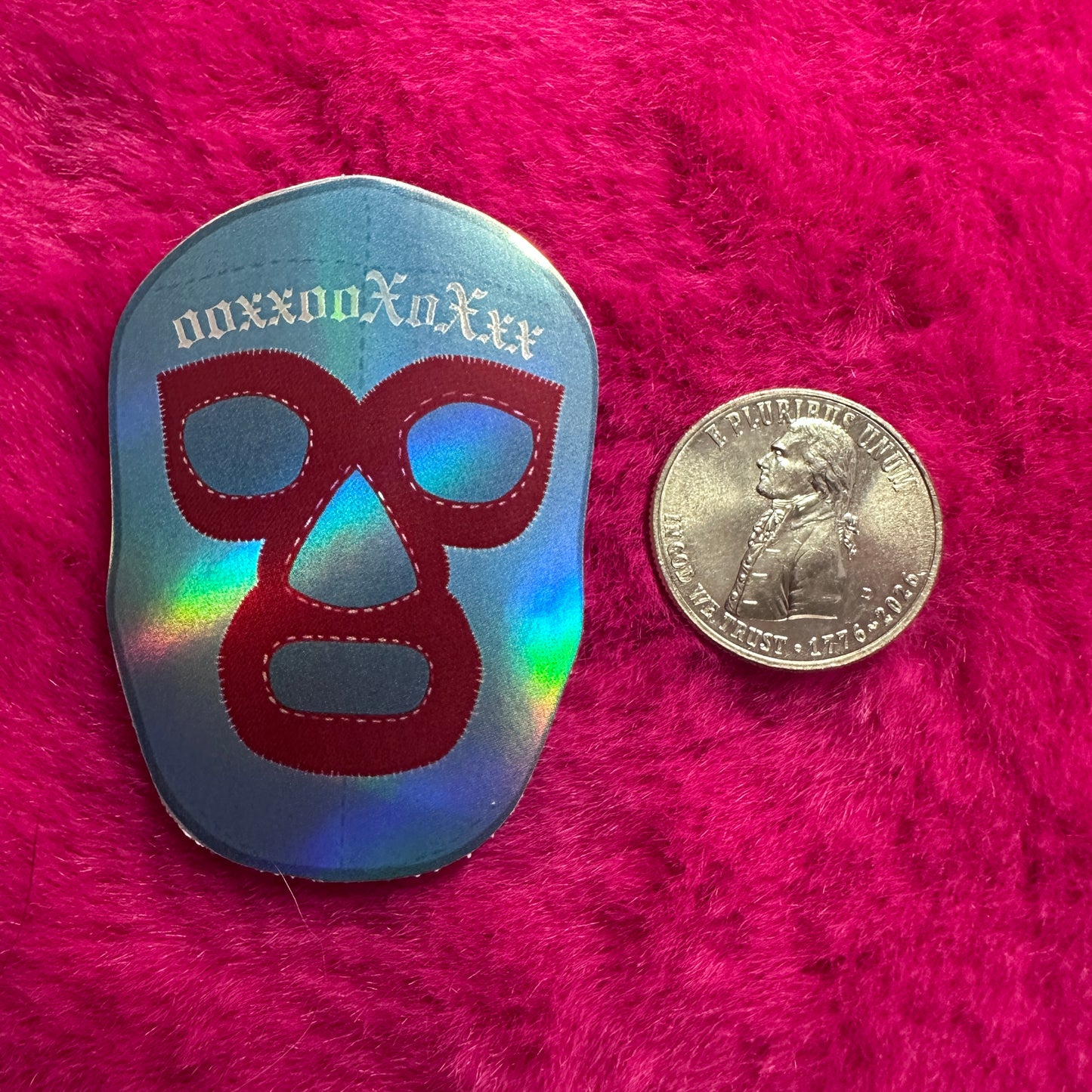 Holographic Nacho Libre Sticker