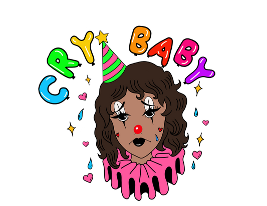 Cry Baby Clown Sticker