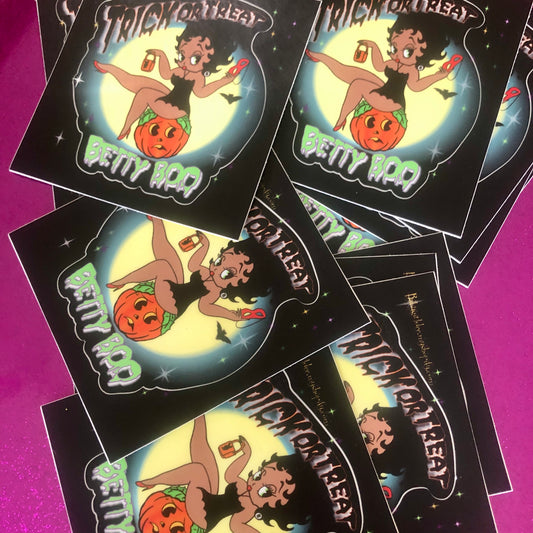 Spooky Boop Sticker & Magnet Set