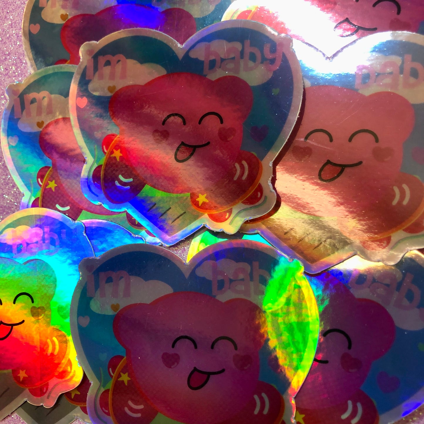 I'm Baby Kirby Holo Sticker