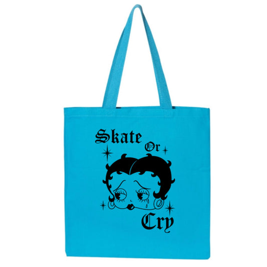 Sk8 or Cry Tote in Multiple Colors